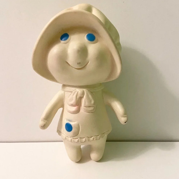 Vintage 1972 Pillsbury Dough Girl Squeezable Vinyl Doll 5.5 Inch Tall Toy - Picture 1 of 13